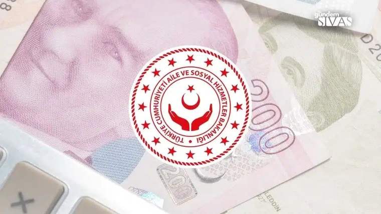 200 TL'lik banknot üzerinde Türkiye Cumhuriyeti Aile ve Sosyal Hizmetler Bakanlığı logosu yer alıyor.