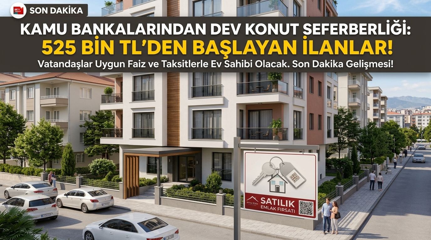 Kamu Bankalarında 525 Bin TL’den Konut İlanı