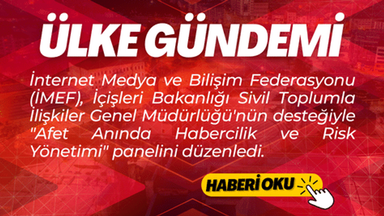 Kırmızı arka planda beyaz yazılarla "Ülke Gündemi" ve "Haber Oku" ifadeleri yer alıyor.
