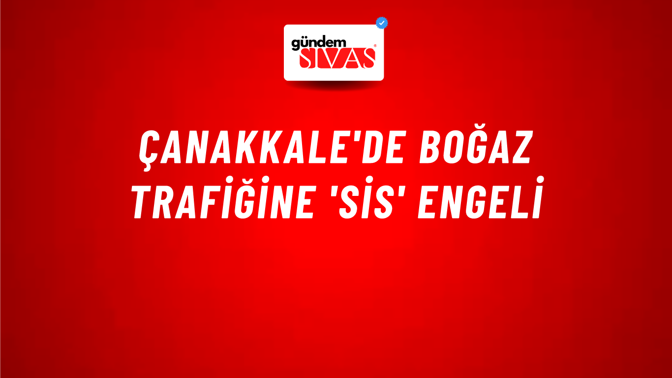 Çanakkale'de boğaz trafiğine 'sis' engeli