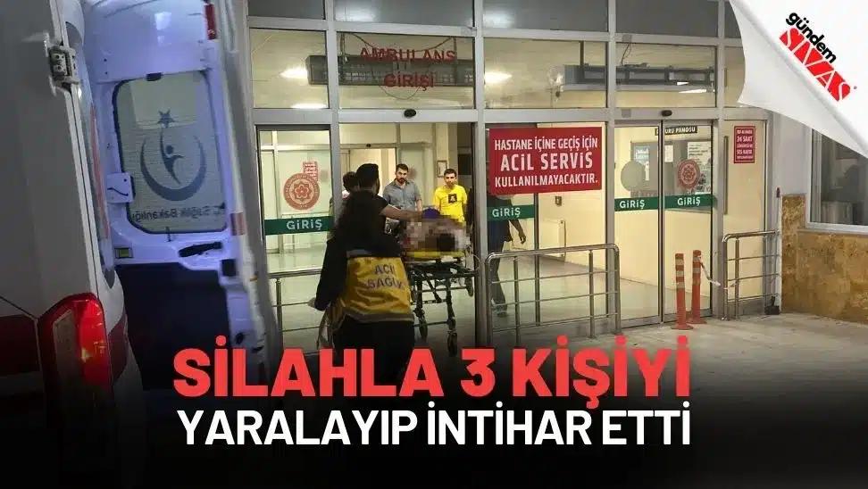 Silahla 3 Kişiyi Yaralayıp İntihar Etti