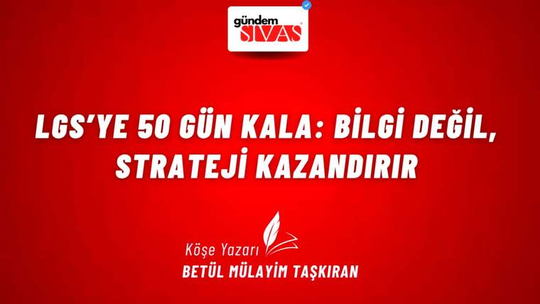 Kırmızı zeminli grafikte gündem Sivas logosu, tüy simgesi ve “Köşe Yazarı Betül Mülayim Taşkıran” yazısı yer alıyor.