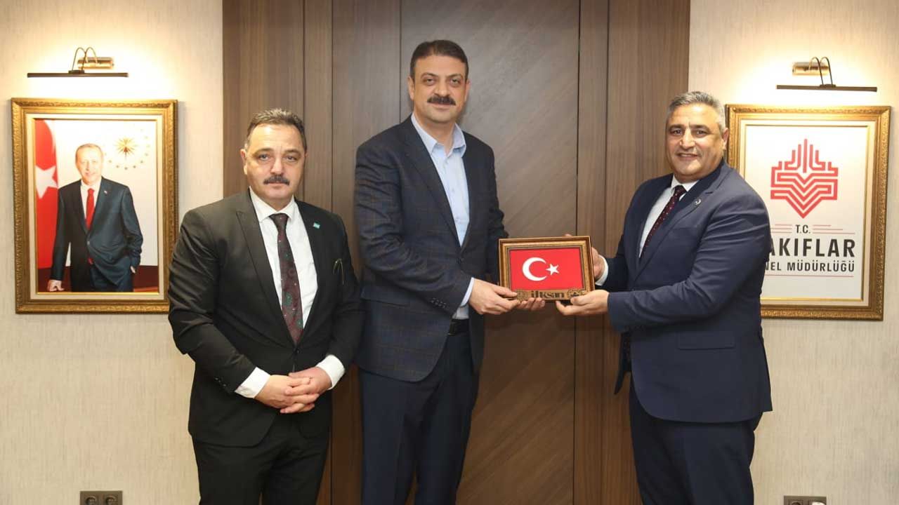 İLKSAN Genel Müdürü ve TİMBİR Başkanından, Vakıflar Genel Müdürü Sinan Aksu'ya ziyaret