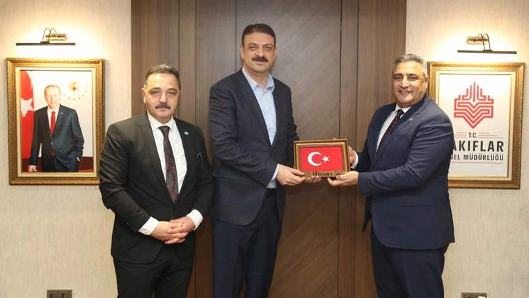 İLKSAN Genel Müdürü ve TİMBİR Başkanından, Vakıflar Genel Müdürü Sinan Aksu'ya ziyaret