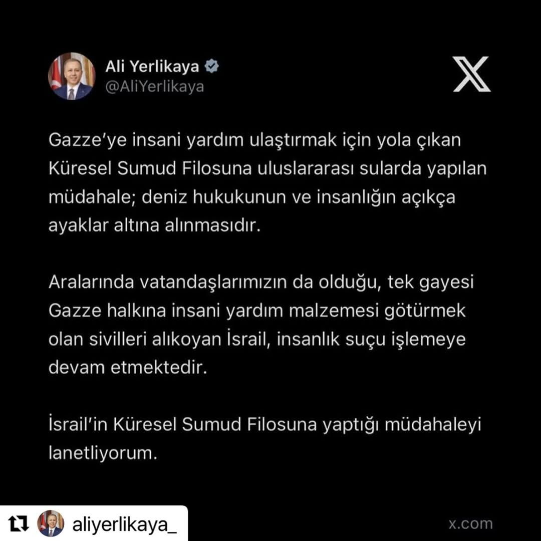 Gazze'ye İnsani Yardım Filosuna Uluslararası Sularda Müdahale