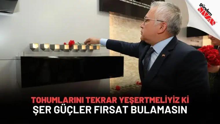 Vali Şimşek: "Tohumlarını Tekrar Yeşertmeliyiz Ki Şer Güçler Fırsat Bulamasın"