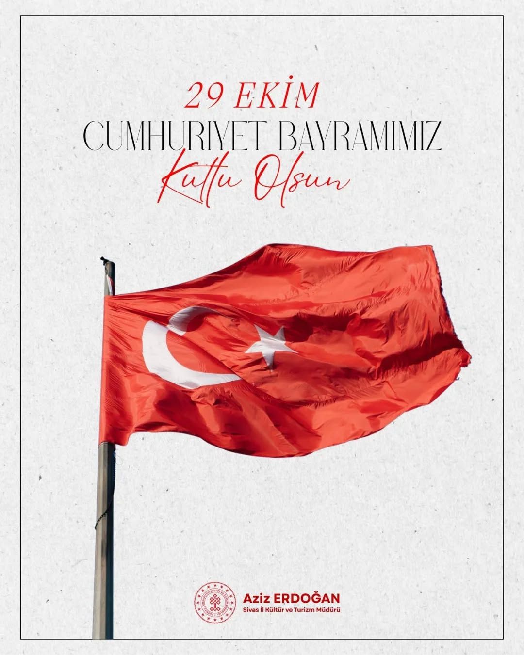Sivas'ta 102. Yılında Coşkuyla Kutlanan Cumhuriyet Bayramı