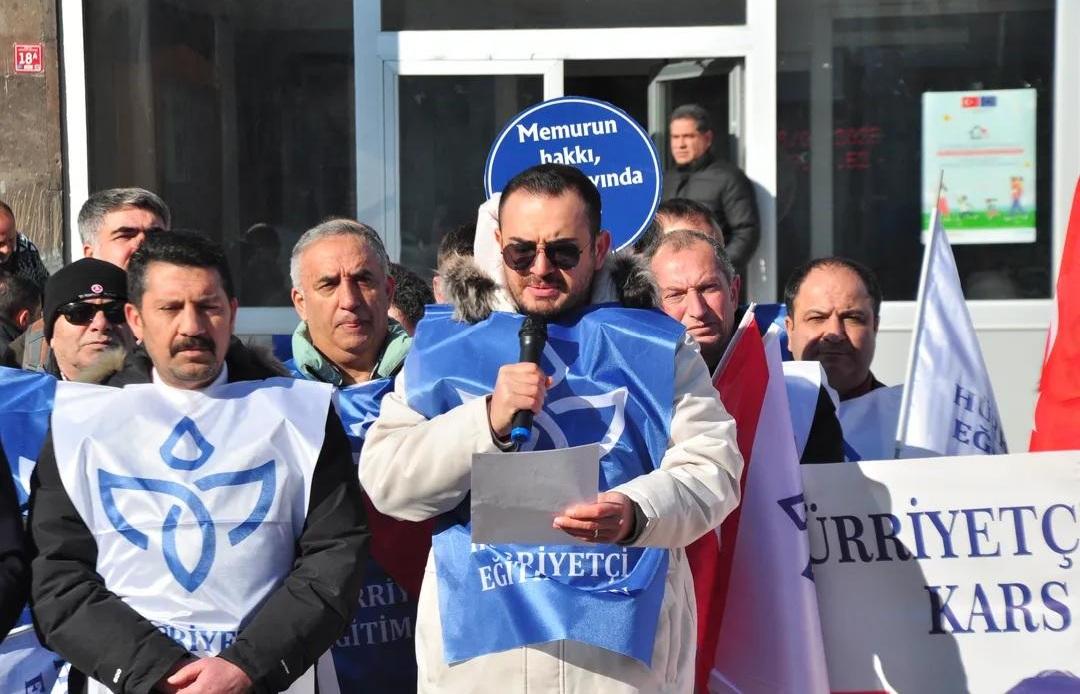 Hürriyetçi Eğitim Sen Kars Şubesi, bir günlük iş bıraktı - Birlik Haber Ajansı