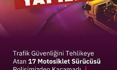 İstanbul'da Trafik Güvenliğini Tehlikeye Atan 17 Motosiklet Sürücüsüne Ağır Cezalar