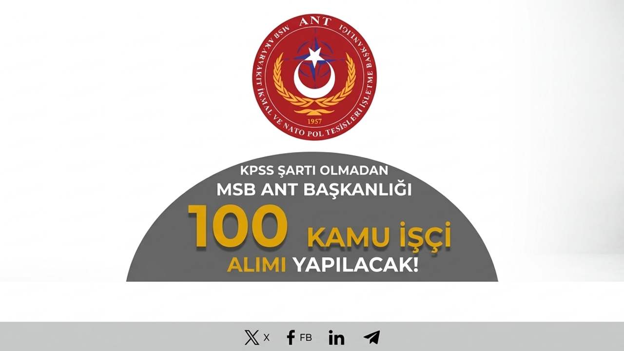 Sivas’a MSB’den Sürekli İşçi Alımı: Başvurular Başladı