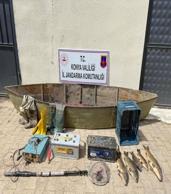 Konya'da Elektroşokla Avlanan 2 Kişiye 1,4 Milyon TL Ceza Kesildi