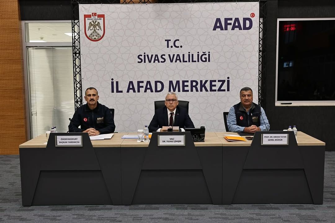 Sivas'ta İl Afet ve Risk Azaltma Planı Toplantısı Gerçekleştirildi