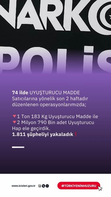 Türkiye Geniş Kapsamlı Uyuşturucu Operasyonuyla Zehir Tacirlerine Ağır Darbe Vurdu