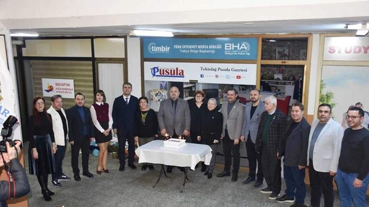 TİMBİR üyesi Tekirdağ Pusula Gazetesi 22. yılını kutladı - Birlik Haber Ajansı