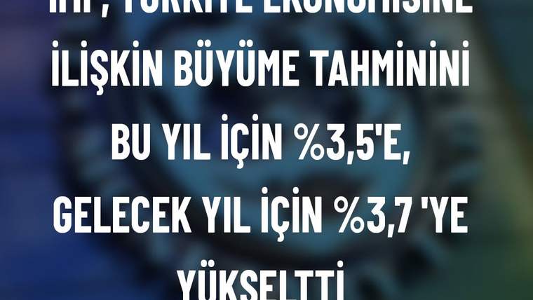 IMF'nin Türkiye Raporu: Enflasyon ve İşsizlik Tahminleri Açıklandı