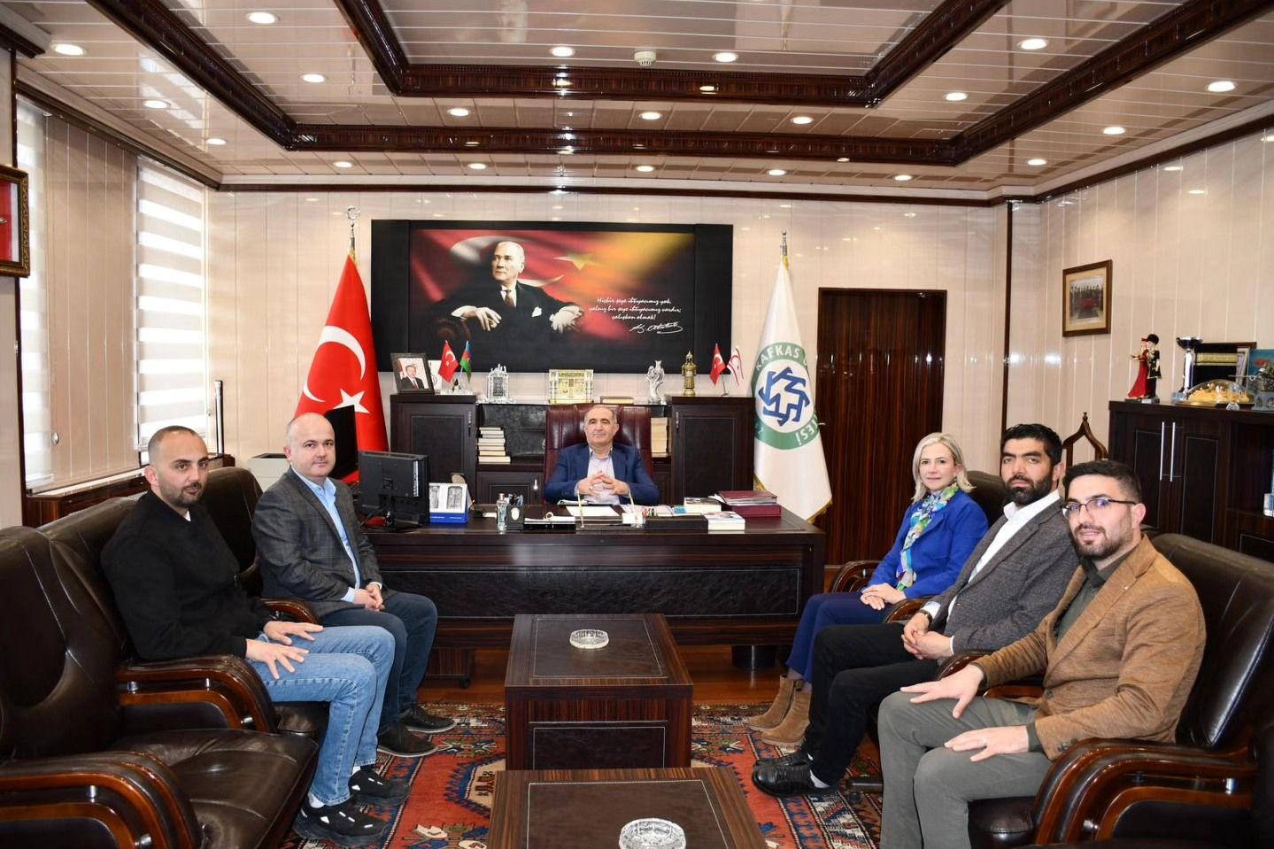 Kızılay Kars Şubesi'nden KAÜ Rektörü Kapu'ya ziyaret - Birlik Haber Ajansı