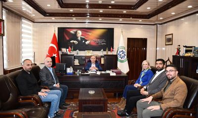 Kızılay Kars Şubesi'nden KAÜ Rektörü Kapu'ya ziyaret - Birlik Haber Ajansı