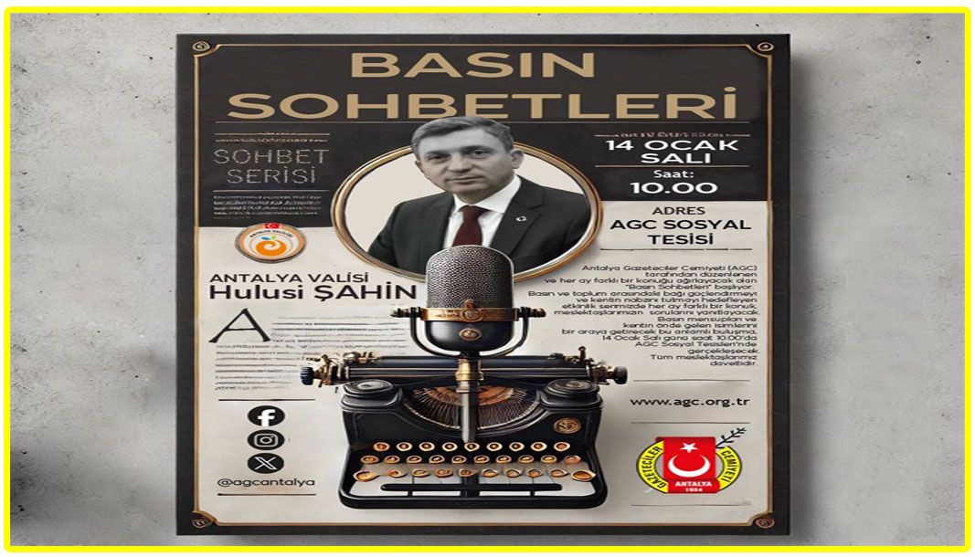 Basın sohbetleri'nin ilk konuğu: Antalya Valisi Hulusi Şahin - Birlik Haber Ajansı