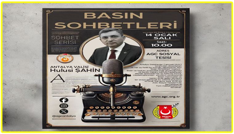 Basın sohbetleri'nin ilk konuğu: Antalya Valisi Hulusi Şahin - Birlik Haber Ajansı