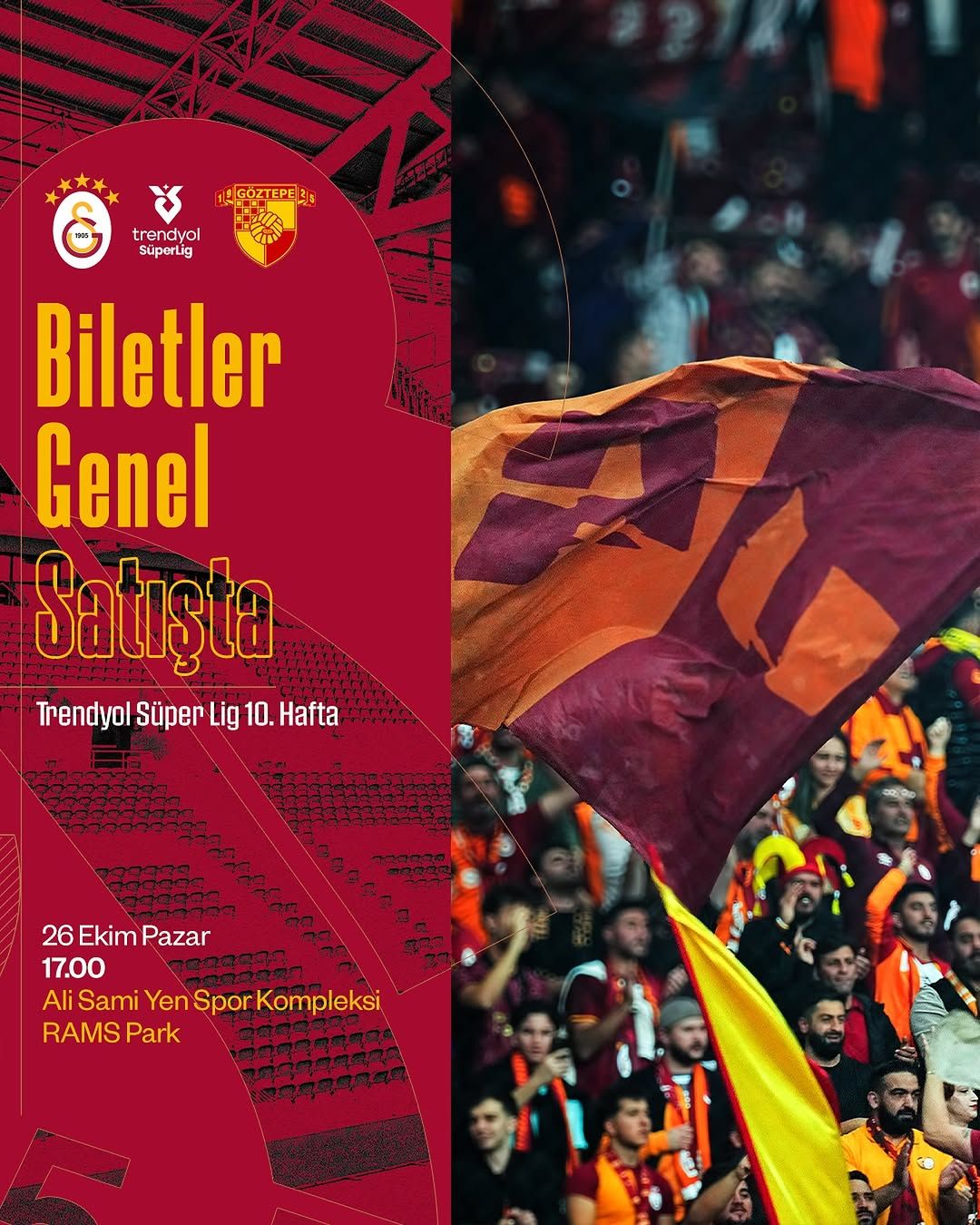Galatasaray, Göztepe Maçına Rams Park'ta Dev Selamlayacak