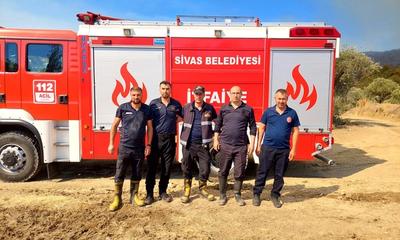 Sivas İtfaiyesi, Hatay’daki Orman Yangınlarına Destek İçin Fedakarca Mücadele Ediyor