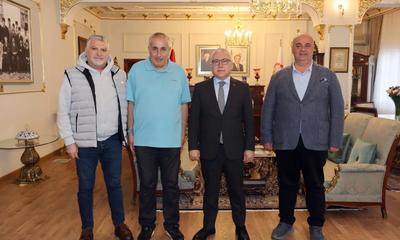 Yüzüncü Yıl Gazeteciler Derneği’nden Sivas Valisi Yılmaz Şimşek’e Ziyaret