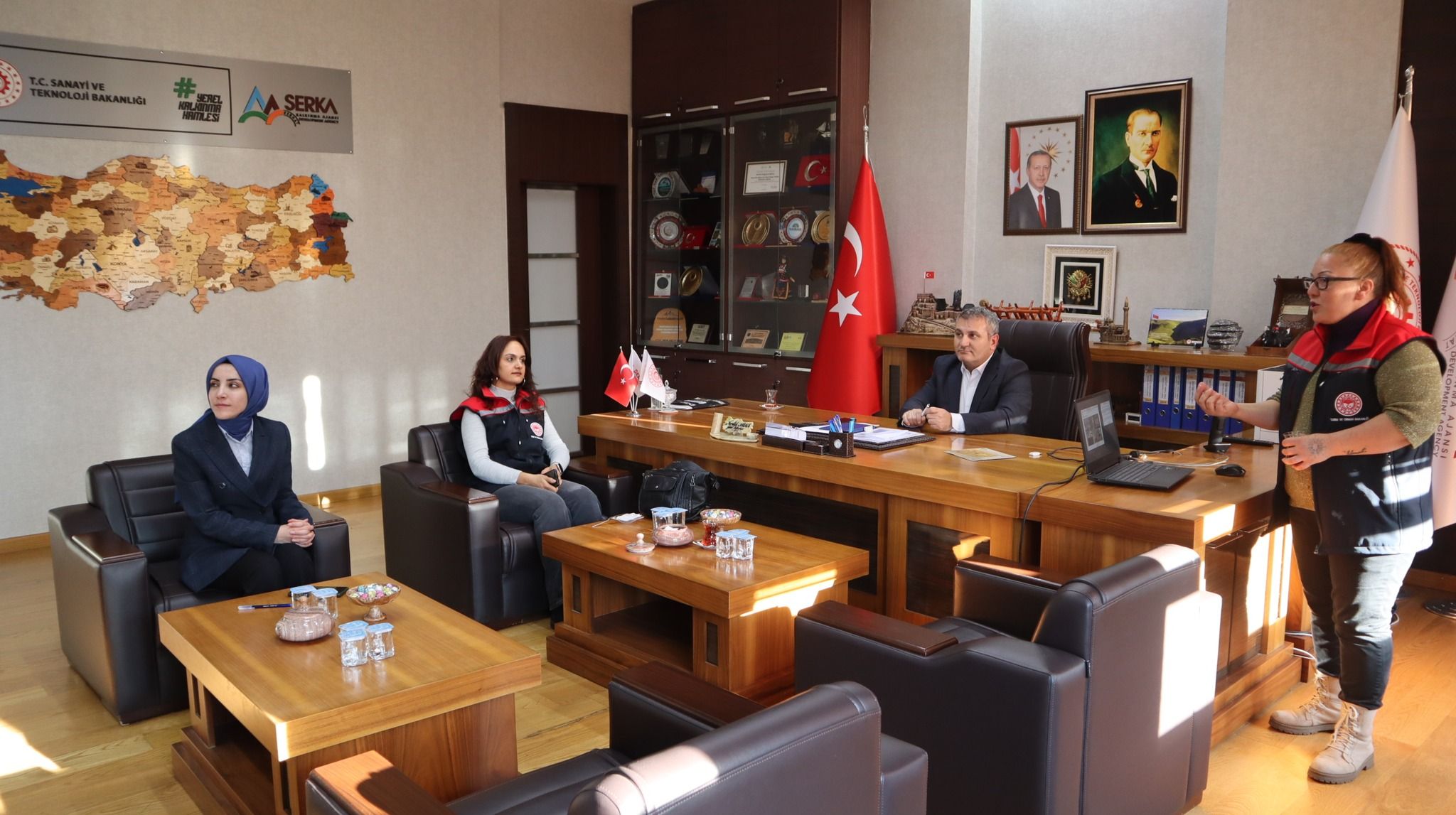 Kars Toprak ve Sulama Suyu Analiz Laboratuvarı yetkilileri, SERKA'yı ziyaret ettiler - Birlik Haber Ajansı