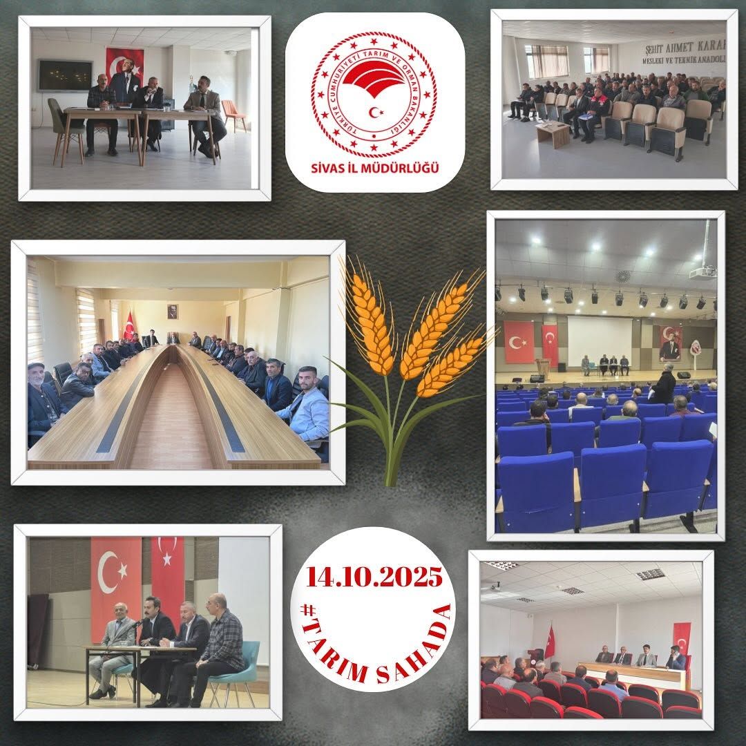 Sivas'ta Dört İlçede Muhtarlarla Tarım ve Orman Toplantıları Gerçekleştirildi