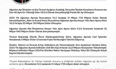 Türkiye'nin Ağustos Ayı İhracatı Rekor Kırdı: İşte Dış Ticaret Rakamlarının Detayları