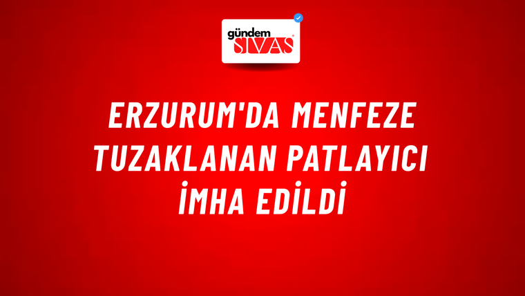 Erzurum'da menfeze tuzaklanan patlayıcı imha edildi