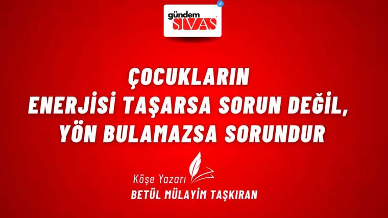 Kırmızı arka planda büyük beyaz harflerle yazılmış bir metin.