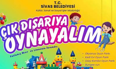 Sivas Belediyesi'nden Çocuklara Eğlenceli Yaz Sürprizi!
