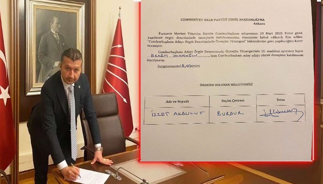 CHP Burdur Milletvekili İzzet Akbulut'tan Ekrem İmamoğlu'na tam destek - Birlik Haber Ajansı