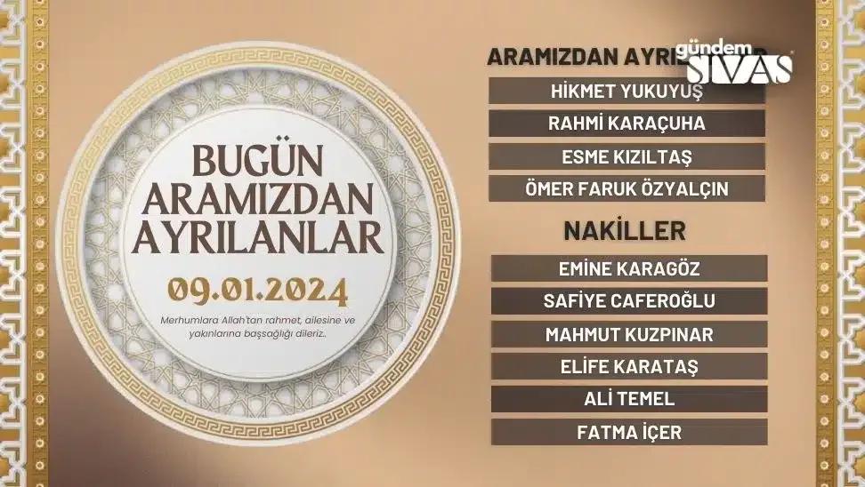 Bugün Hayatını Kaybedenler - 09.01.2024