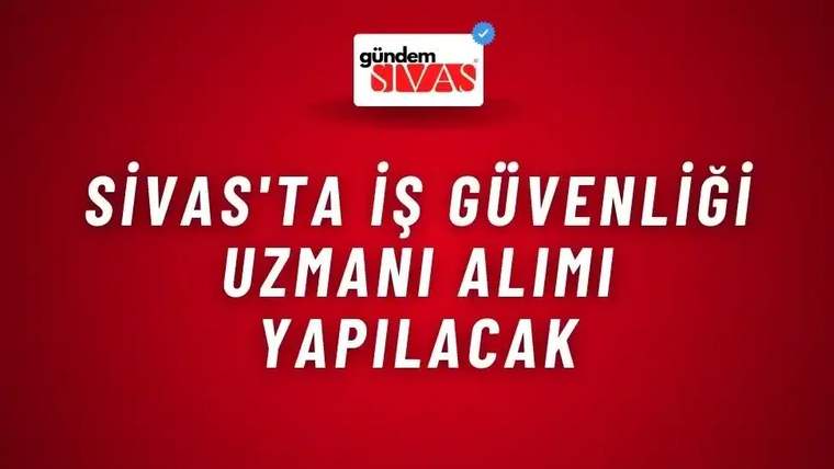 Kırmızı zemin üzerinde üstte “gündem SİVAS” logosu, ortada büyük beyaz yazılar ve mavi onay işareti bulunuyor.