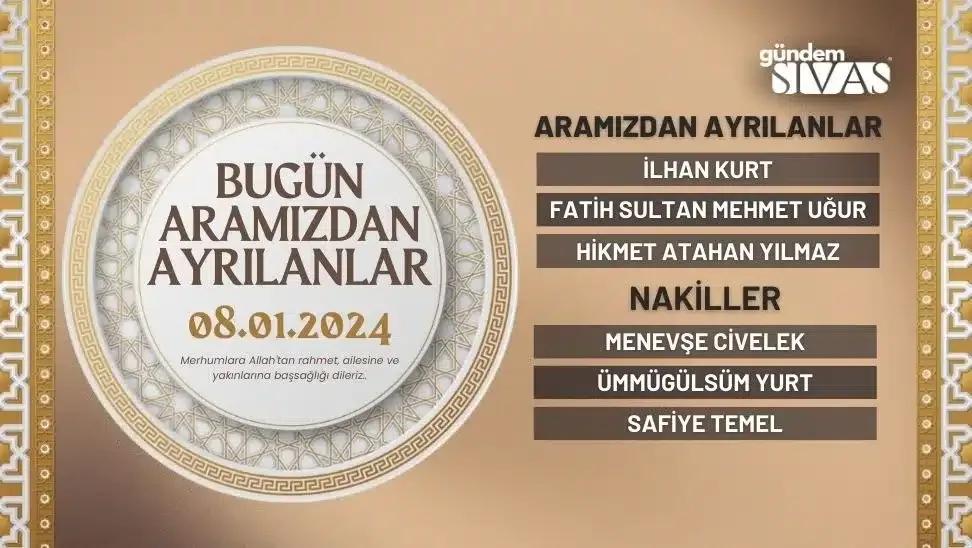Bugün Vefat Edenler - 08.01.2024