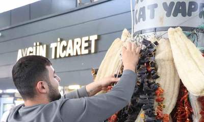 Sivas pazarında hazır kurutmalık biber ve patlıcan talebi arttı