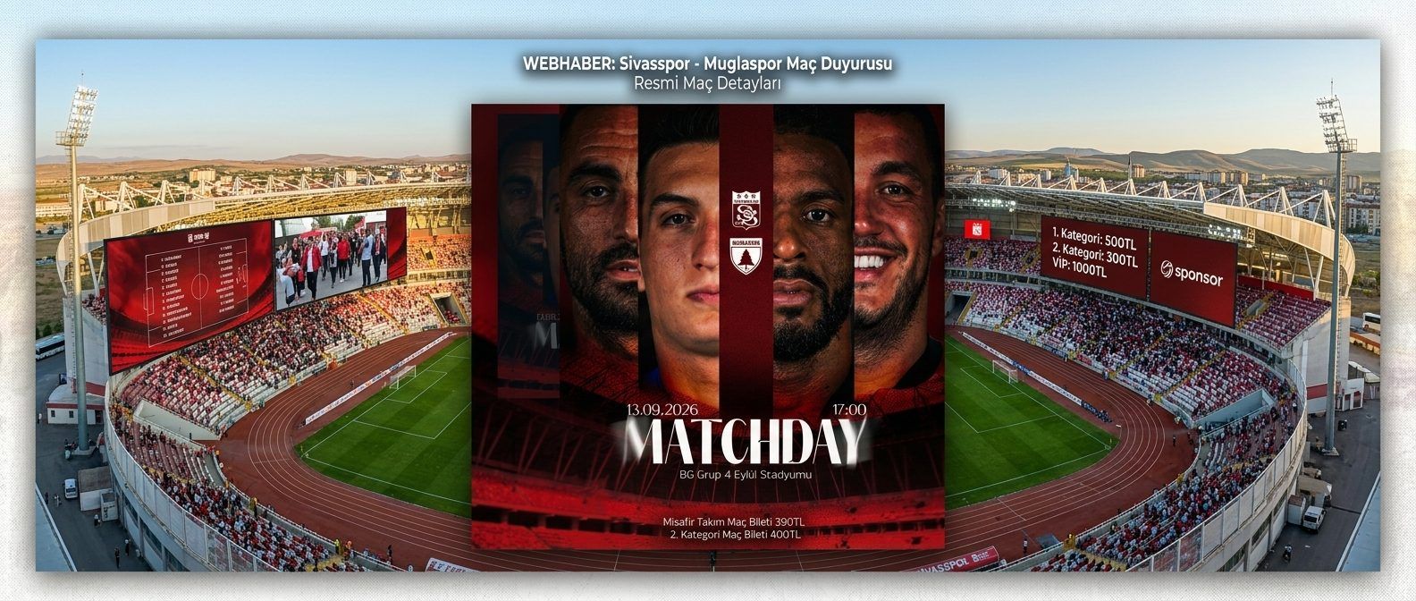 Sivasspor Taraftarına Çağrı: “Tribünleri Dolduralım”