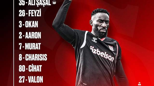Sivasspor'un Hatayspor Maçındaki İlk 11'i ve Yedek Kadrosu Açıklandı