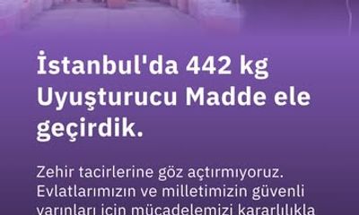 İstanbul'da Büyük Uyuşturucu Operasyonu: 442 Kilogram Metamfetamin Ele Geçirildi