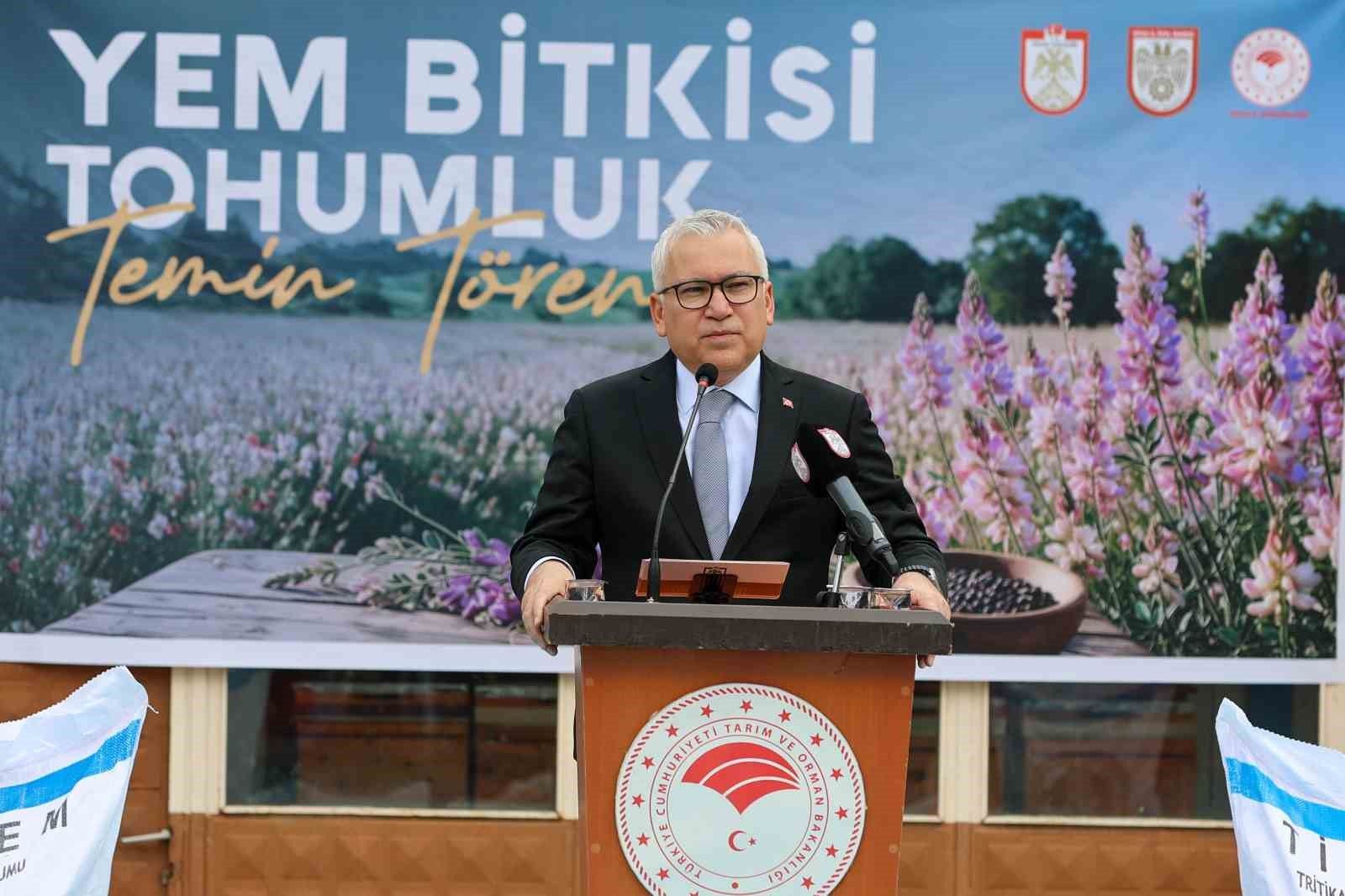 3 bin 500 dekarlık alanda Sivas’ta yem bitkisi ekilecek