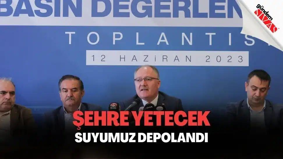 Başkan Bilgin: "Şehre Yetecek Suyumuz Depolandı"