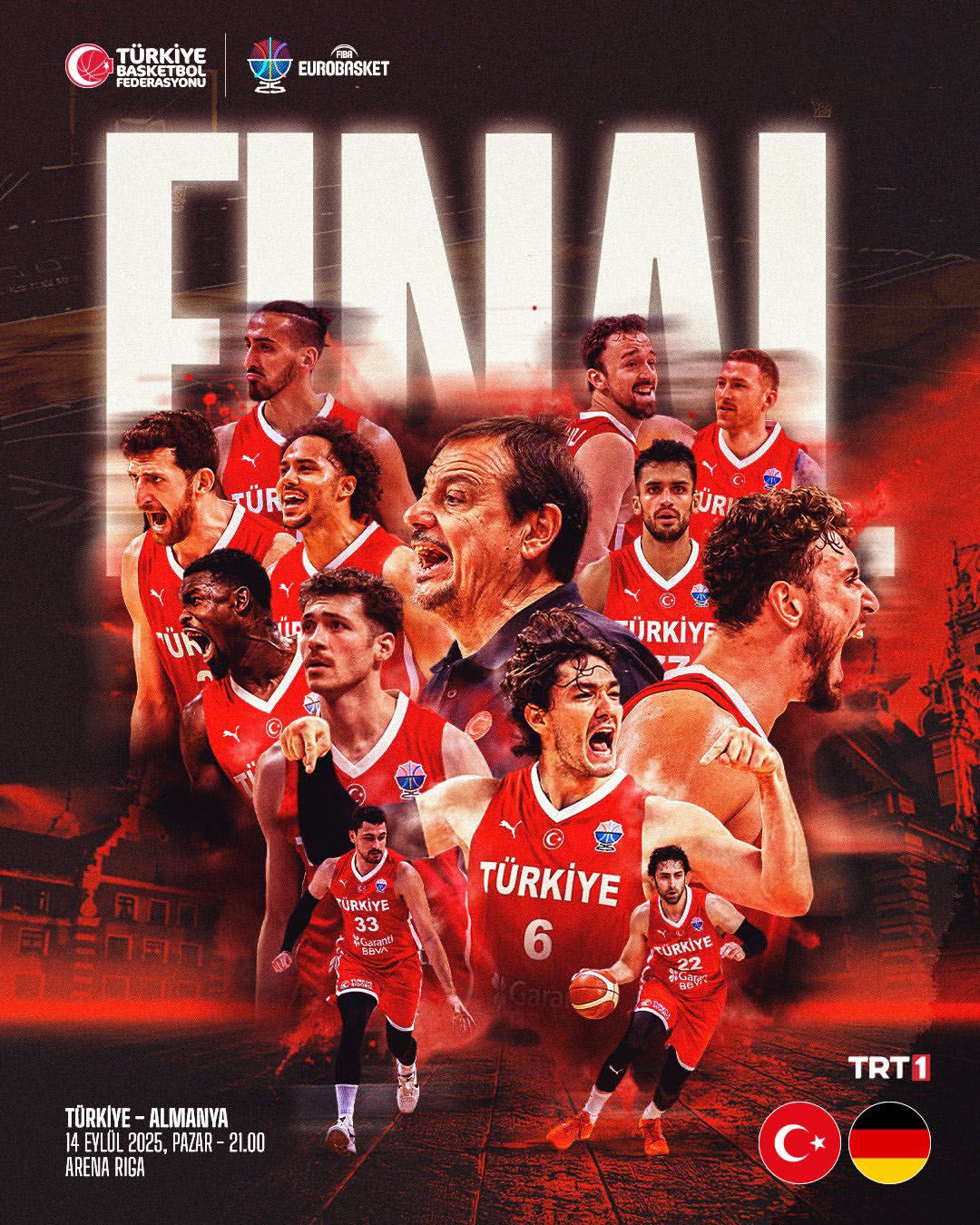 Türkiye, FIBA 2025 Avrupa Basketbol Şampiyonası Finalinde Almanya ile Karşı Karşıya