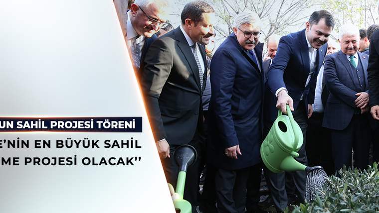 Bir grup kişi, yeşil bir sulama kabıyla toprakta ağaç fidanı dikiyor.