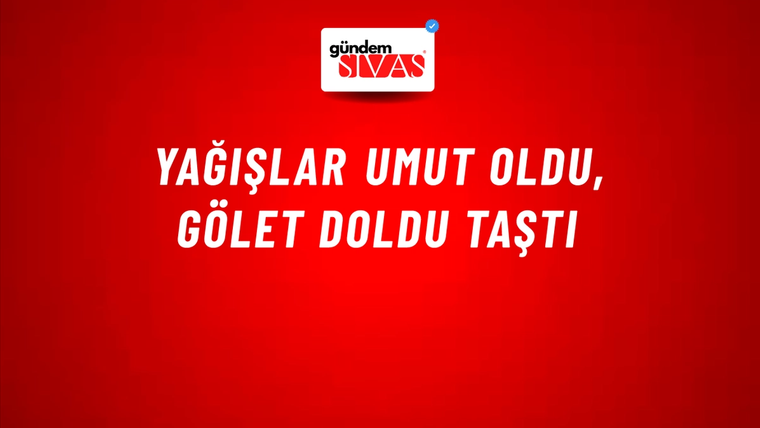 Yağışlar Umut Oldu, Gölet Doldu Taştı