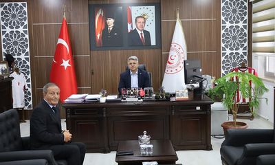 Sivas Aile ve Sosyal Hizmetler İl Müdürü Özgür Kırmızıtaş, Gazeteci Muharrem Tağızade'yi Ağırladı