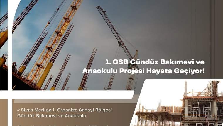 İnşaat alanında, inşaat halindeki bir bina ve çevresinde vinçler yer alıyor.