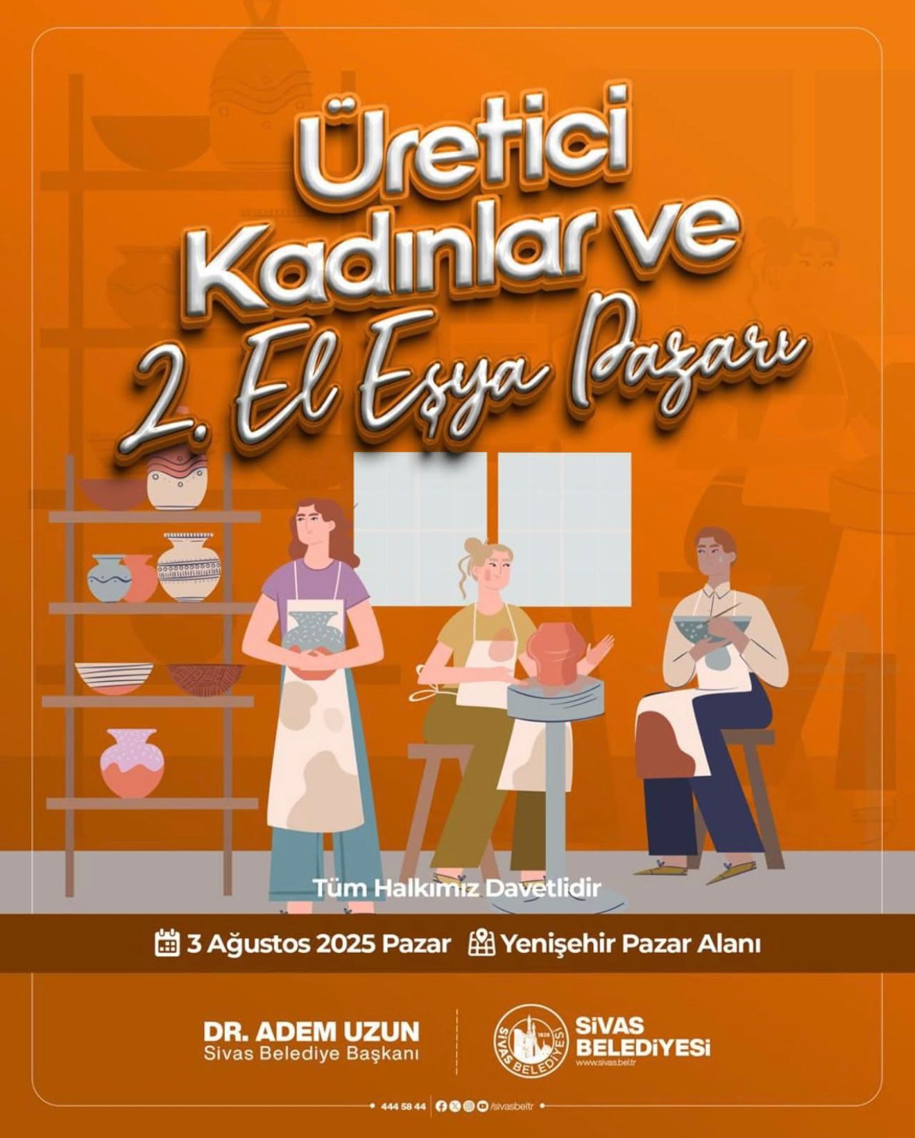 Sivas’ta Kadın Üreticiler ve İkinci El Pazarı ile Ekonomiye Canlılık Geliyor