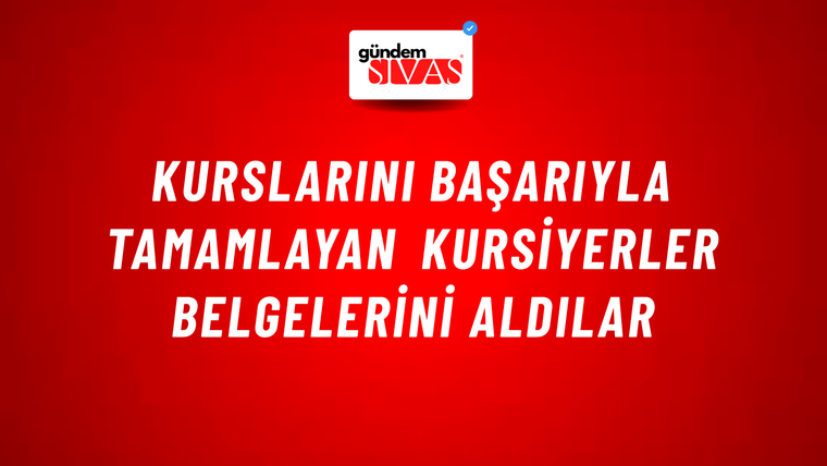 Kurslarını Başarıyla Tamamlayan Kursiyerler Belgelerini Aldılar