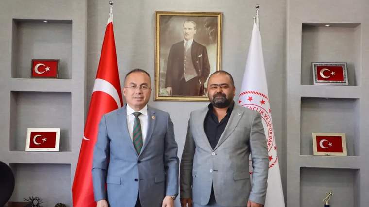 Sivas Gençlik ve Spor İl Müdürü Ertem, Enerji İşçileri Sendikası Yöneticisini Ağırladı